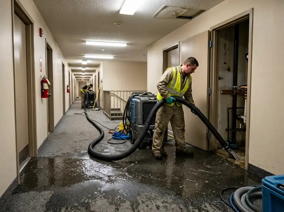 multi-unit-apartment-hallway-f-005 — frequently asked questions, Emergency Burst Pipe Water Extraction & Removal in Walthour…